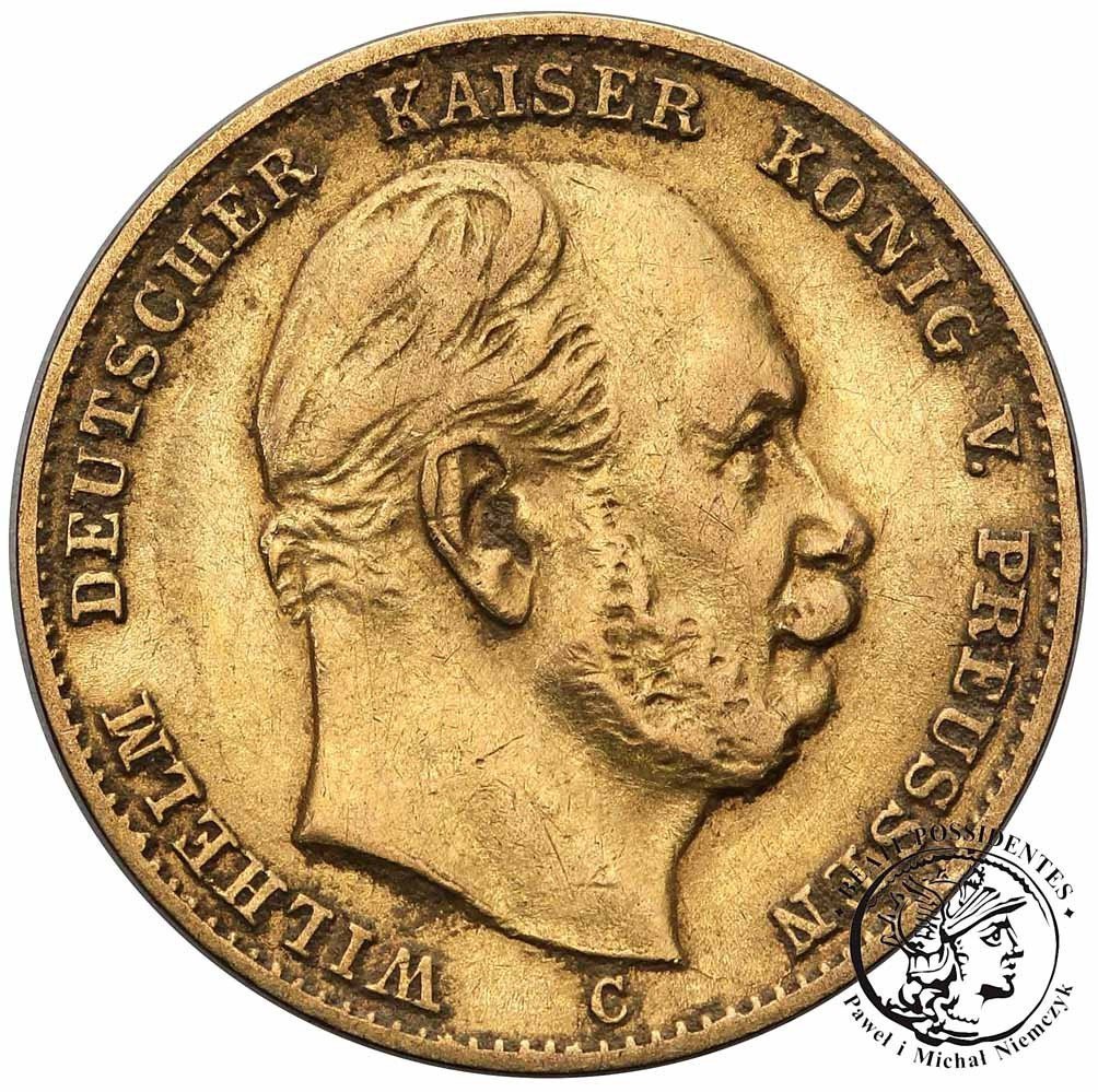 Niemcy Prusy Wilhelm I 10 Marek 1873 C Frankfurt st.3+